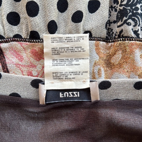 FUZZI JEAN PAUL GAULTIER Vintage Mixed Print Patchwork Dot Spain Designer Maxi S - Picture 15 of 16